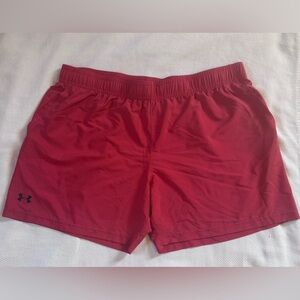 Men’s 3XL Under Armour Athletic Red Training Shorts
